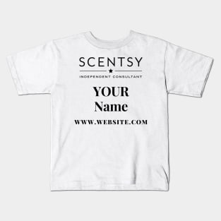 scentsy independent consultant gift ideas with custom name and website Kids T-Shirt